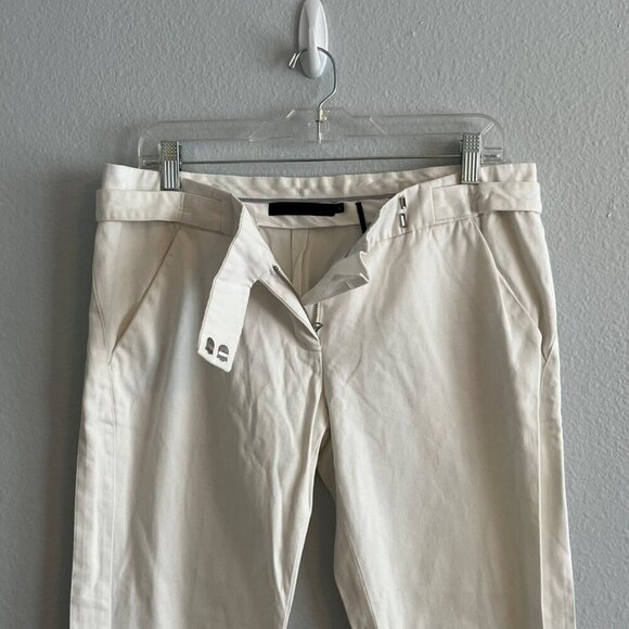 L.A.M.B. by Gwen Stafani White Ankle Zipper Skinny Pant Size 8 - Picture 4 of 10